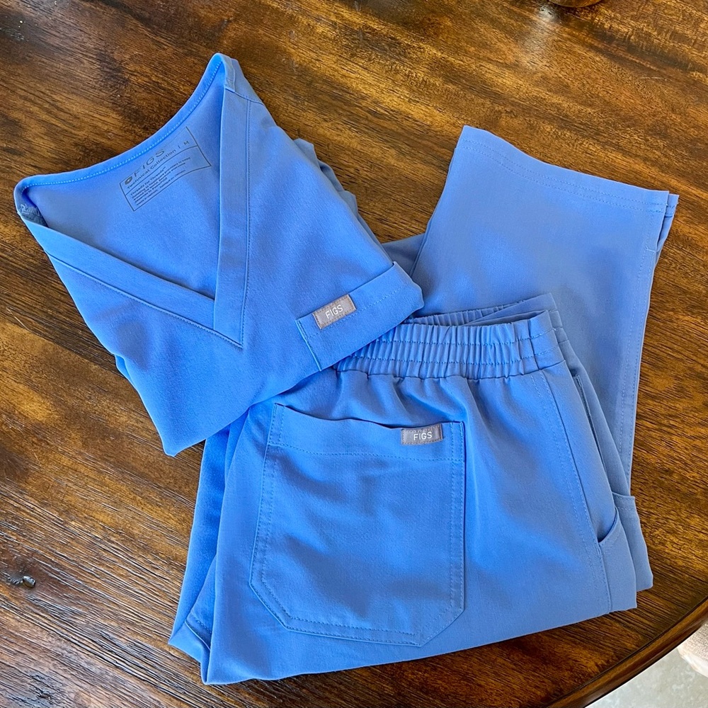 Figs CEIL BLUE scrub set 🩵